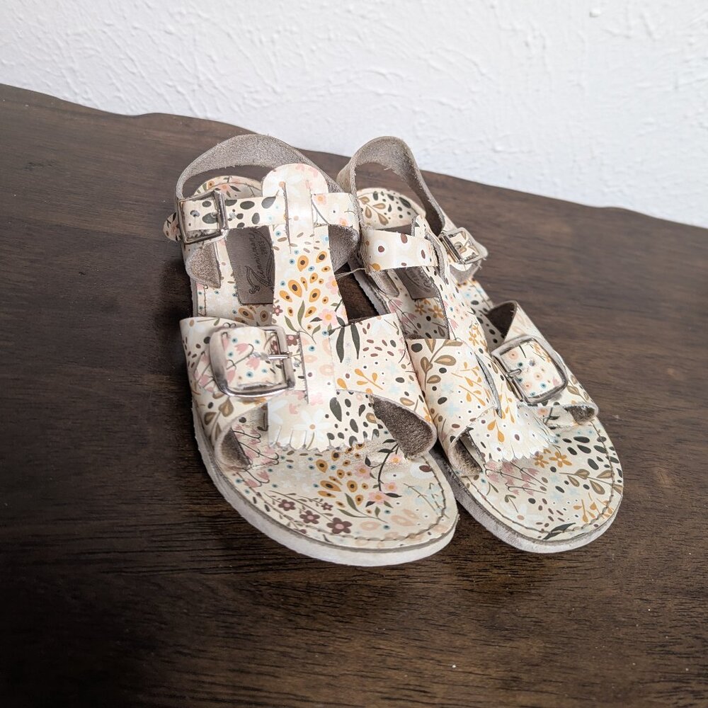 Zimmerman Shoes Stevie Sandal, Floral, size 11 (about US Size 12.5)